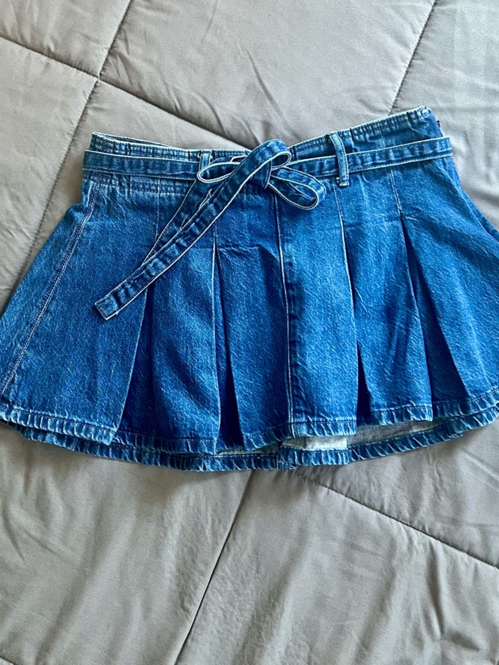 American Eagle Outfitters Blue Denim Mini Skort